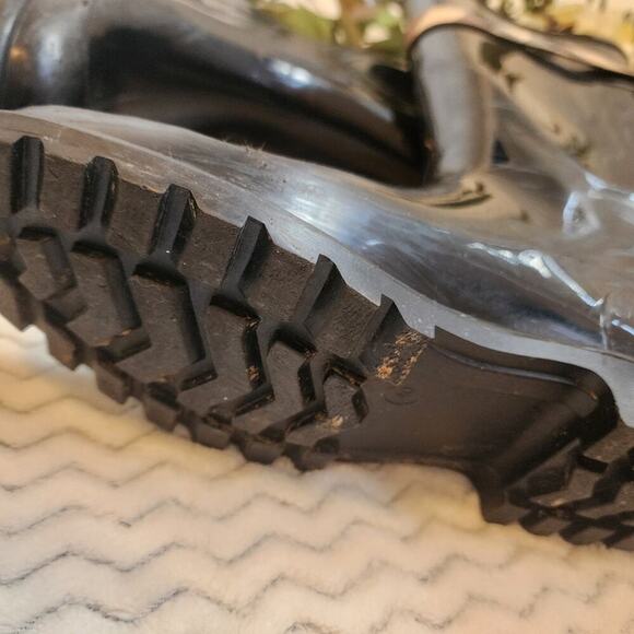 BURBERRY RUBBER NOVA CHECK ROSCOT BELTED RAIN BOOT SIZE 40 (US 9.5) - Picture 2 of 11